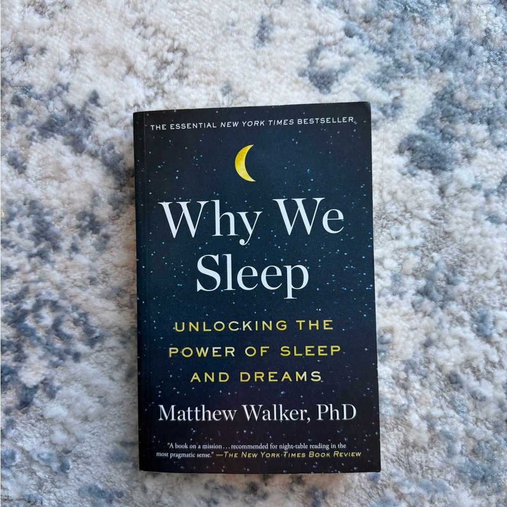Why We Sleep Book by Matthew Walker
